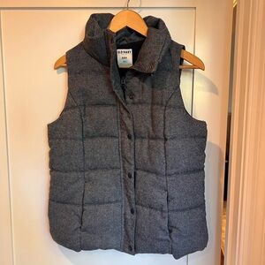 Old Navy Charcoal Quilted Vest